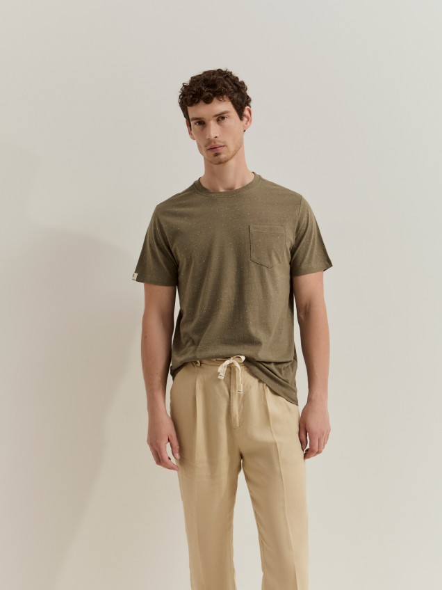 T-shirt em algodão