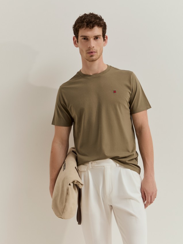 T-shirt em algodão