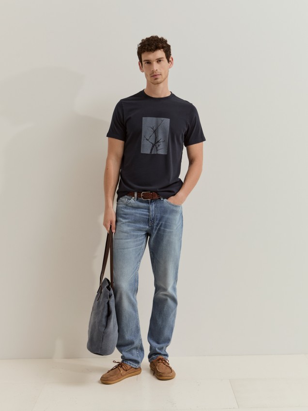 T-shirt em algodão