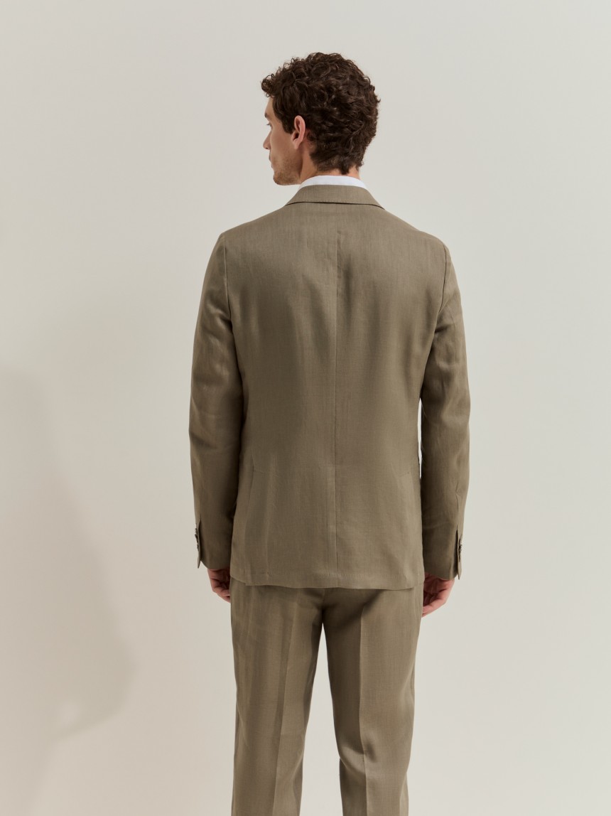 Slim fit linen blazer