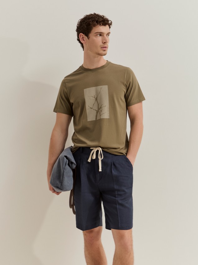 T-shirt em algodão