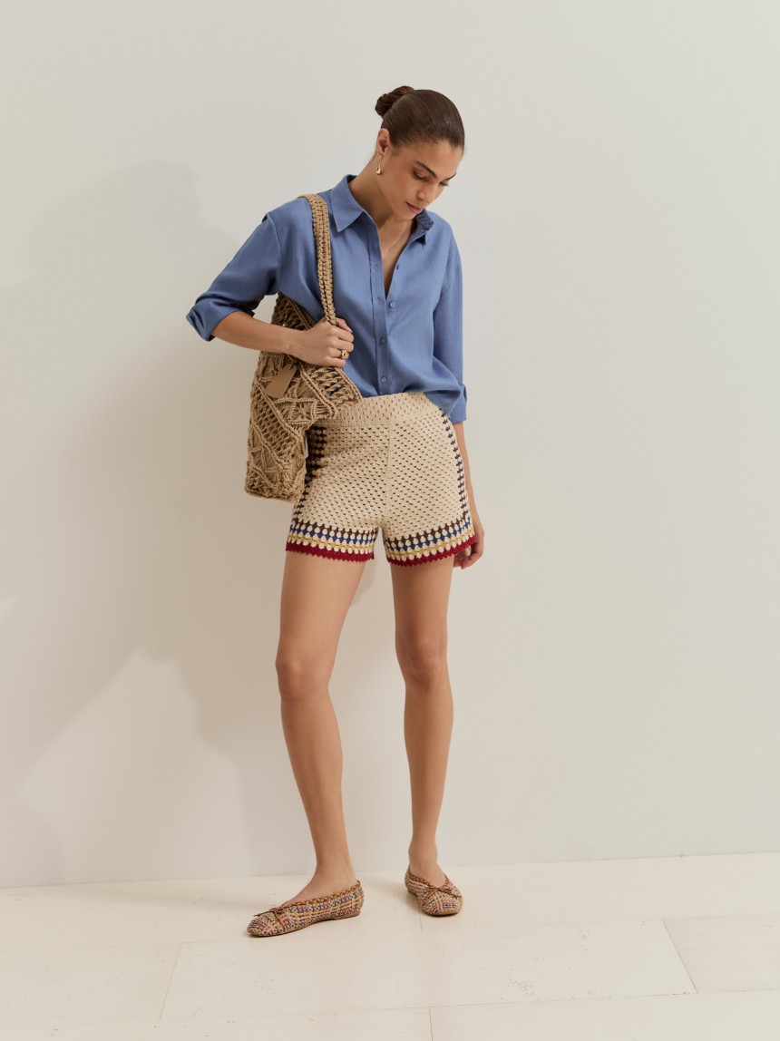 Knitted shorts