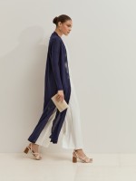Long knitted cardigan