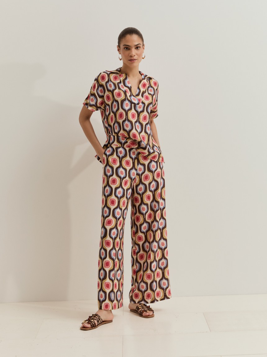 Wide-leg trousers