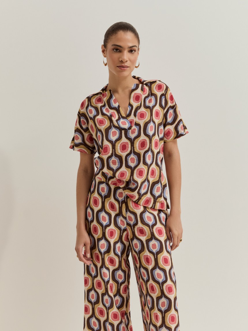 Wide-leg trousers