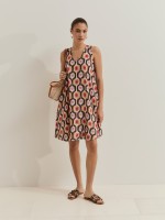 Vestido curto estampado