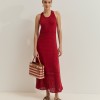 Vestido comprido tricotado