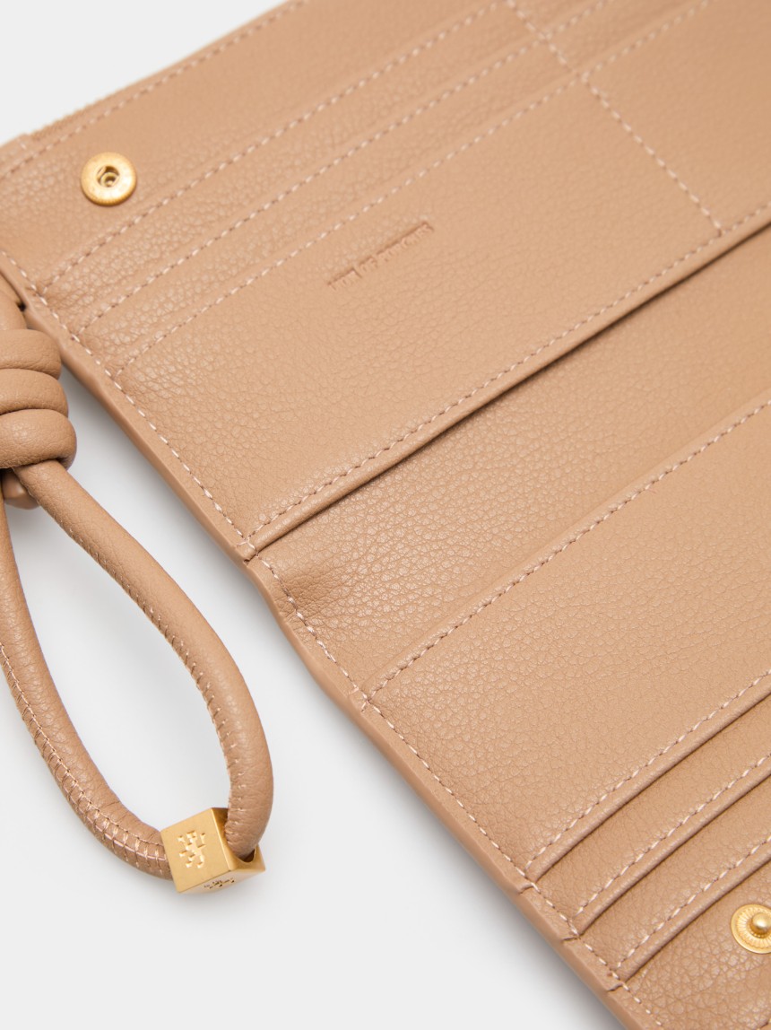 Clutch wallet with strap
