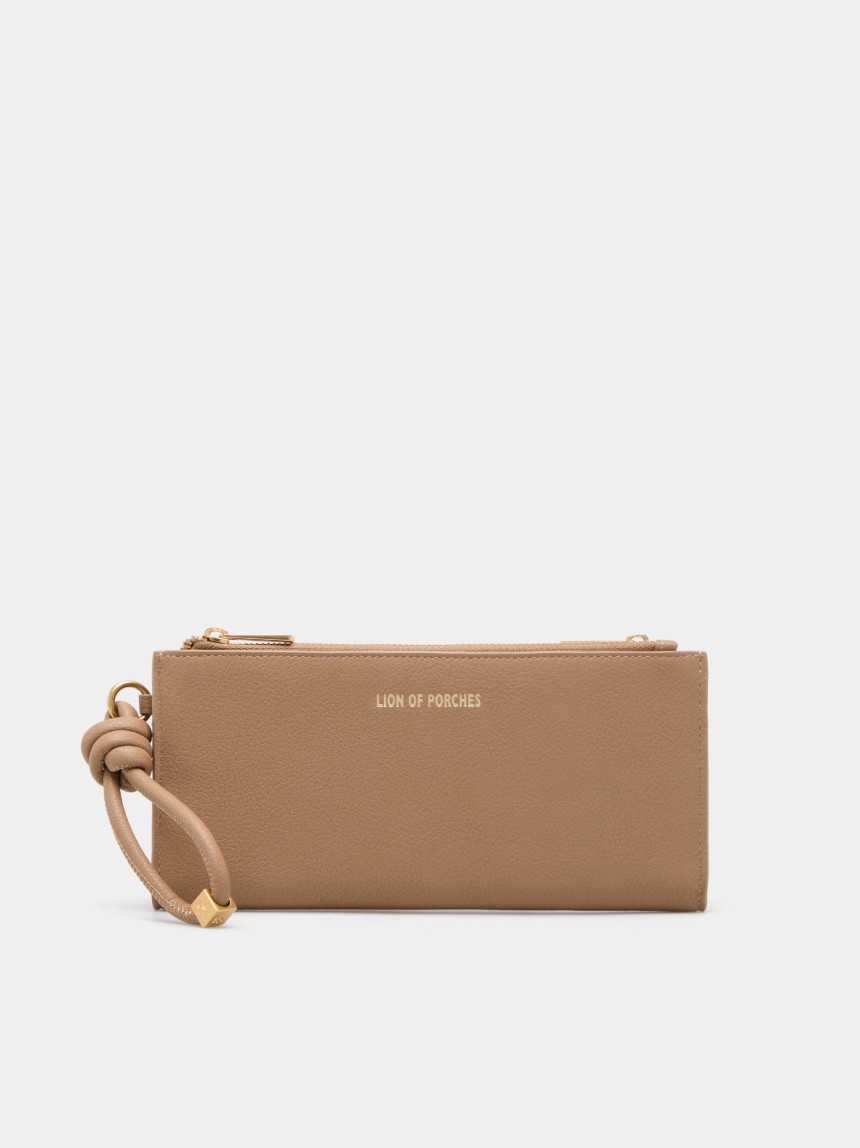 Clutch wallet with strap