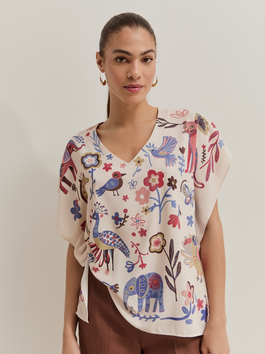 Printed blouse