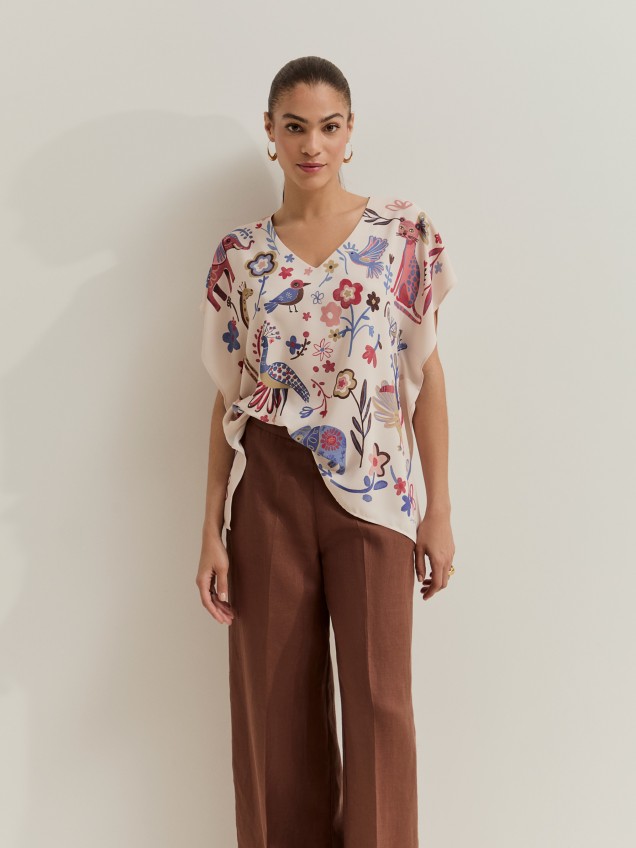Blusa com estampado