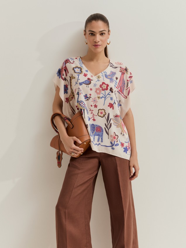 Blusa com estampado