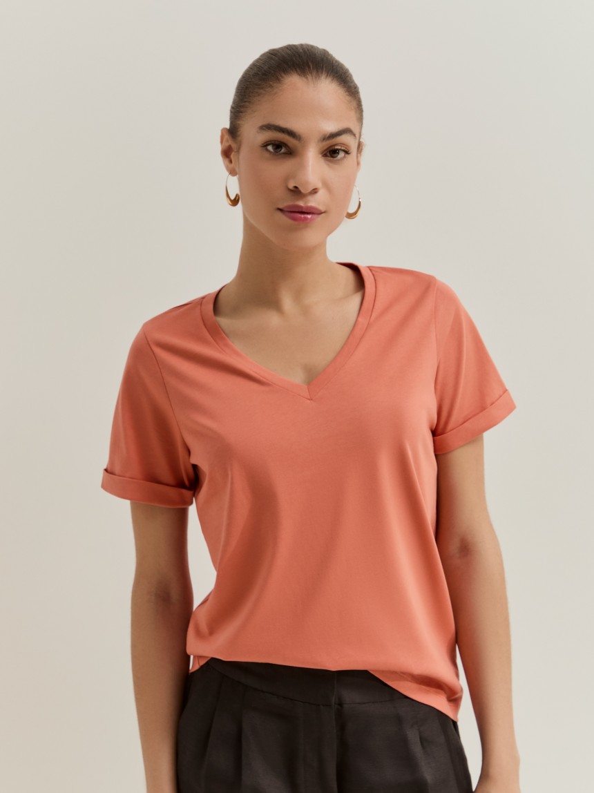 T-shirt em algod�o