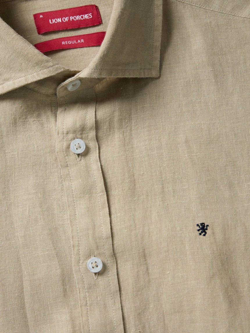 Camisa de linho regular fit