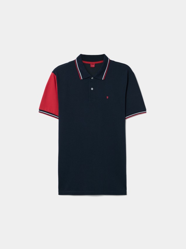 Cotton piqué polo shirt