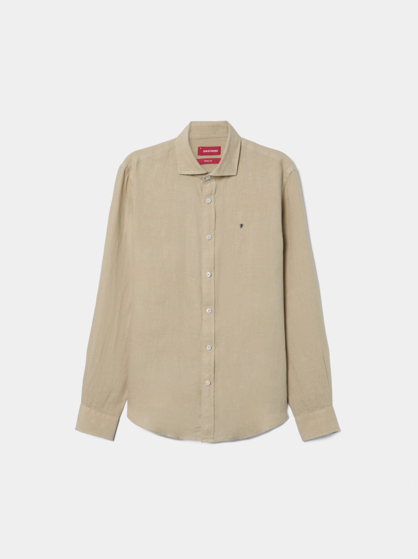 Camisa de linho regular fit