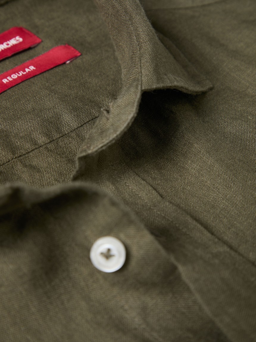 Camisa de linho regular fit
