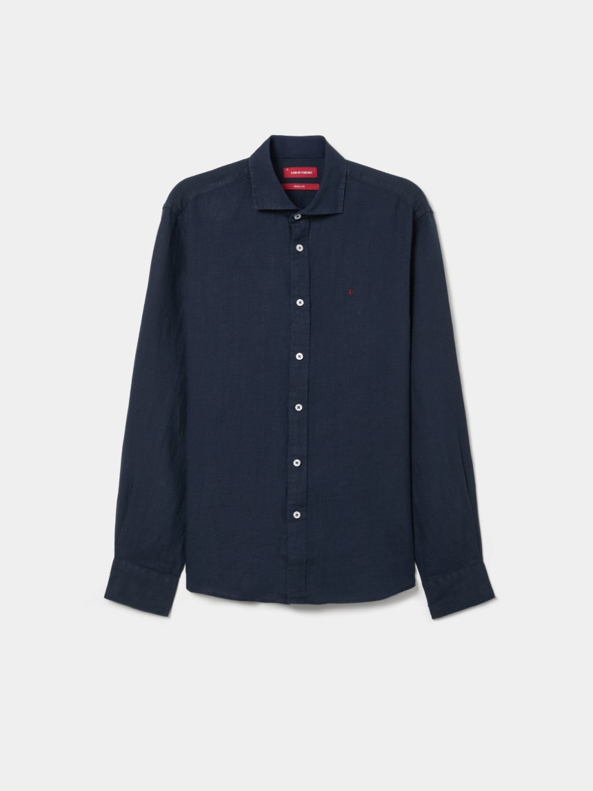 Camisa de linho regular fit