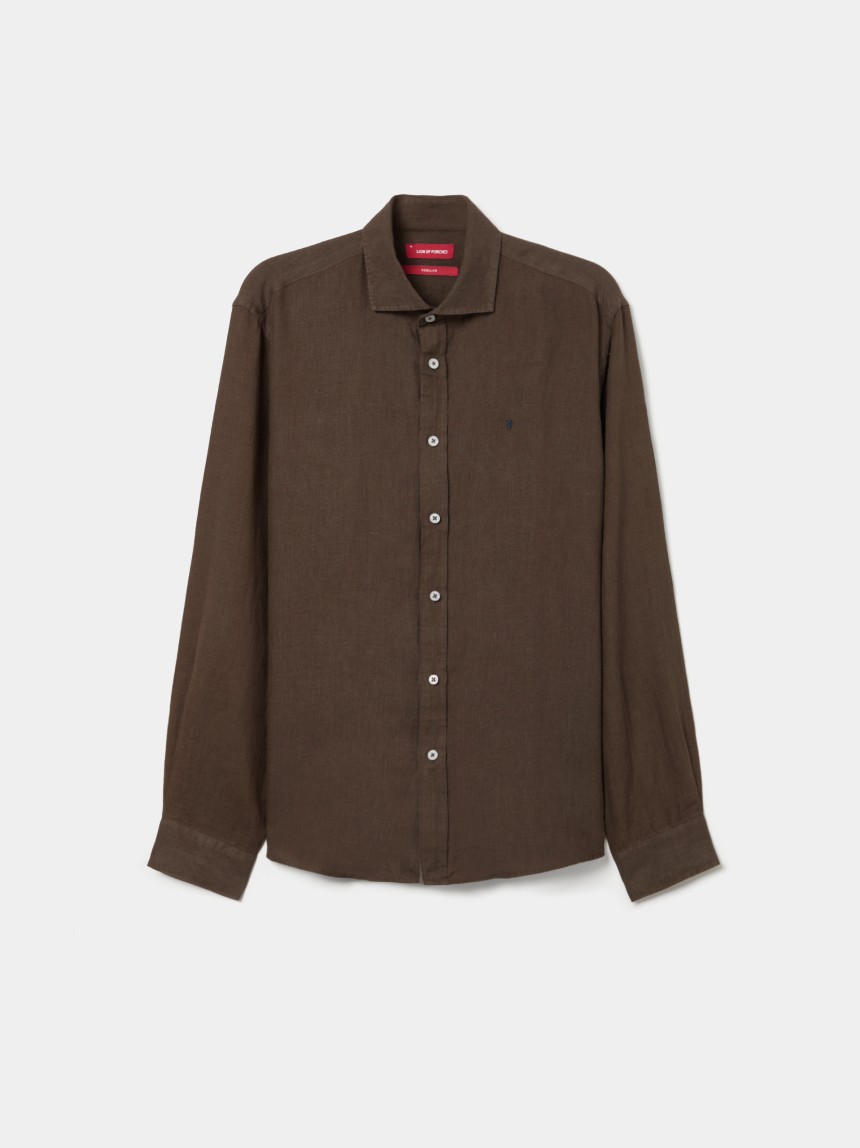 Camisa de linho regular fit