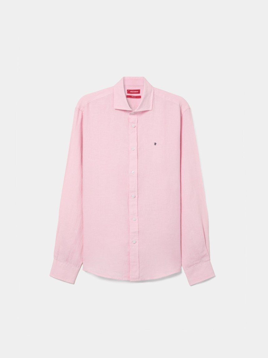 Camisa de linho regular fit