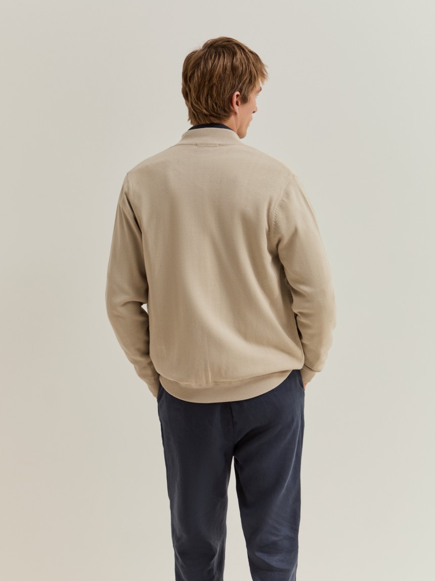 Matching knit jacket