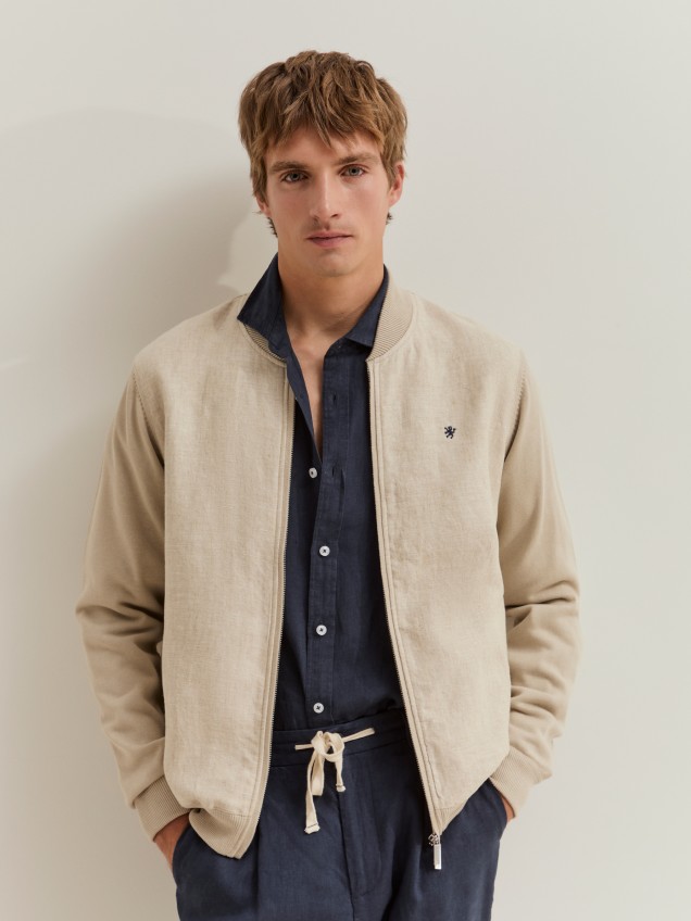 Matching knit jacket