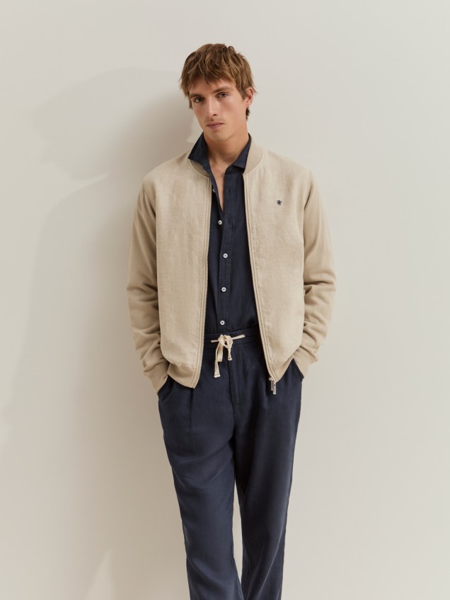 Matching knit jacket