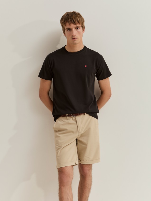 T-shirt b�sica de algod�o