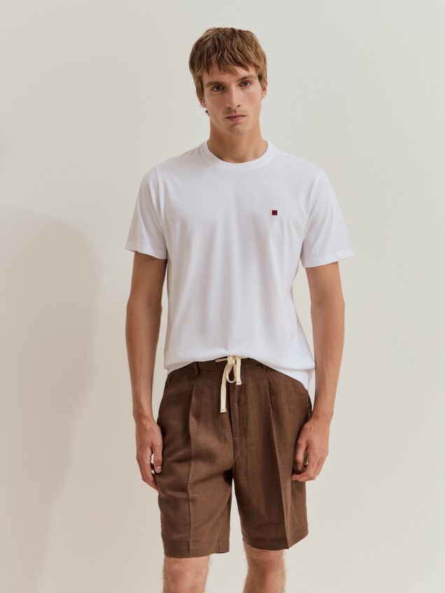 T-shirt b�sica de algod�o