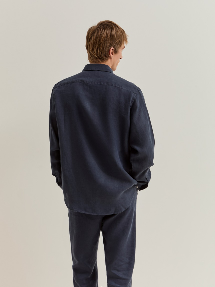 Camisa de linho regular fit