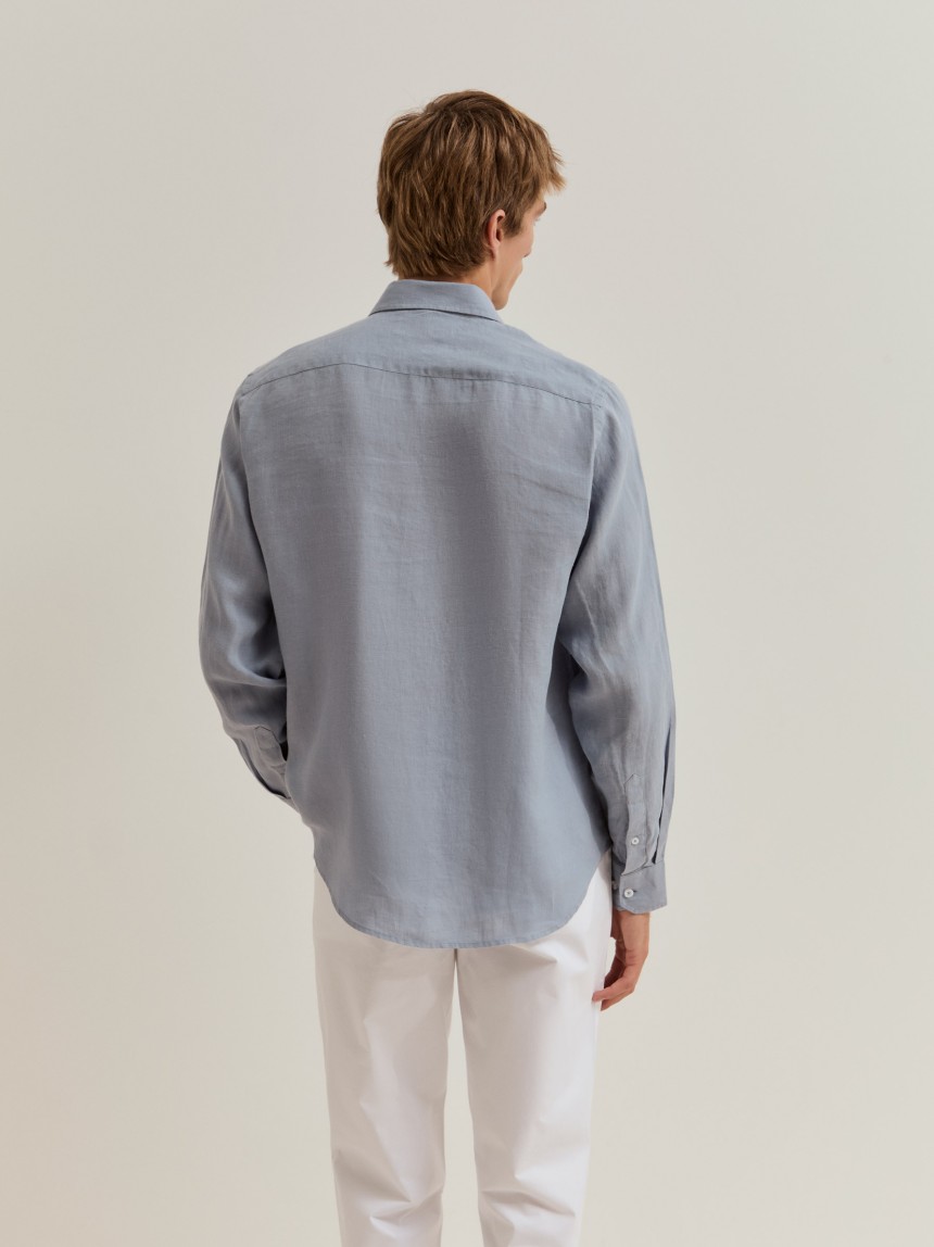 Camisa de linho regular fit