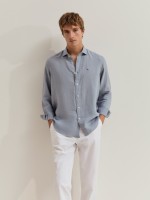Camisa de linho regular fit