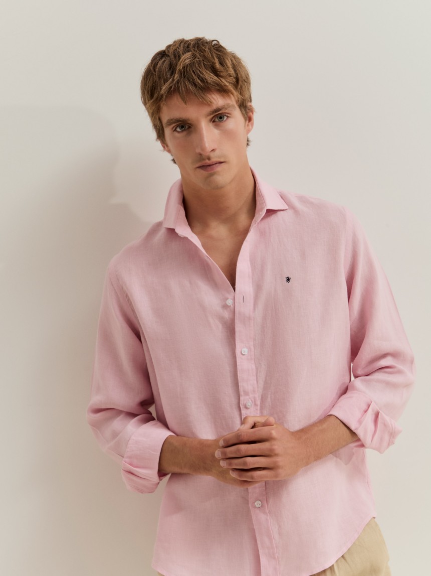Camisa de linho regular fit