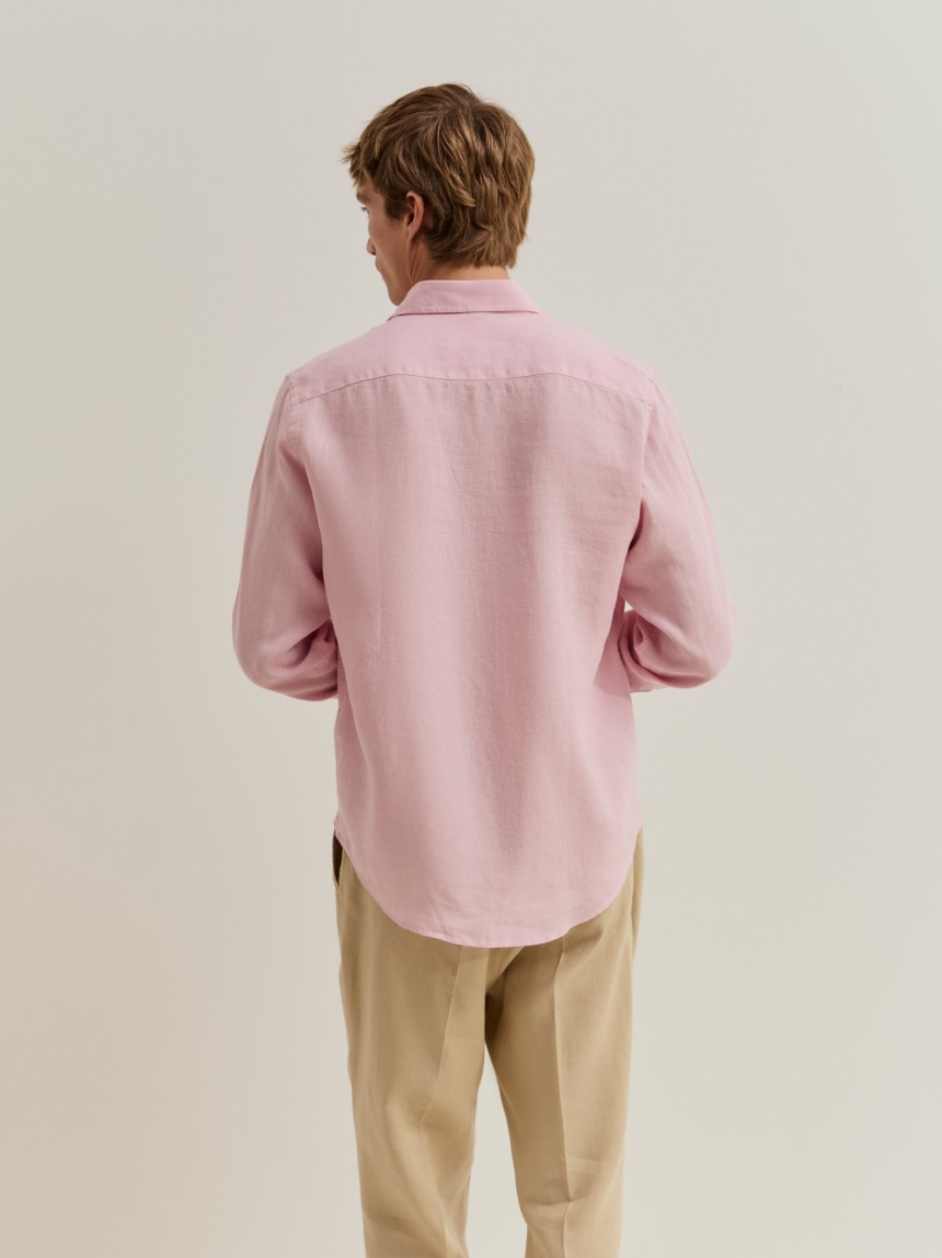 Camisa de linho regular fit