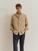 Camisa de linho regular fit