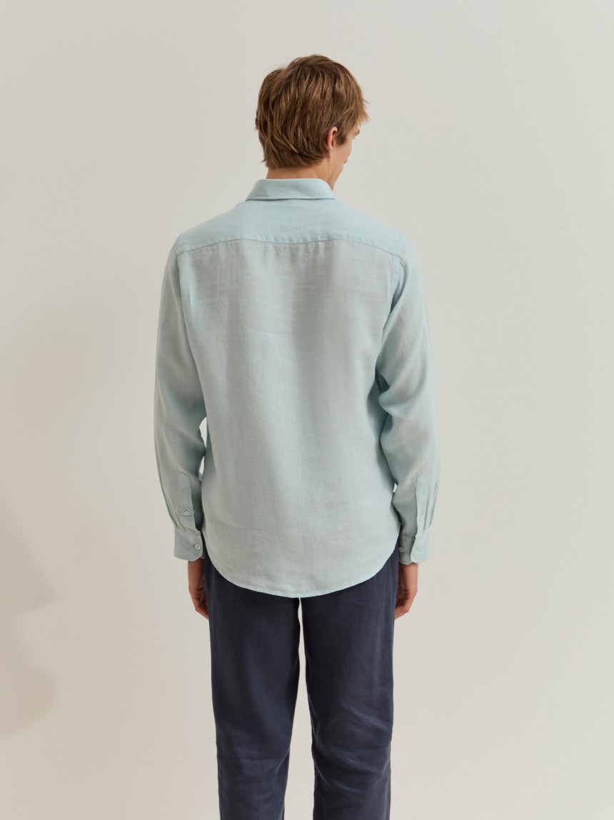 Camisa de linho regular fit