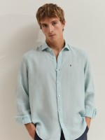 Camisa de linho regular fit