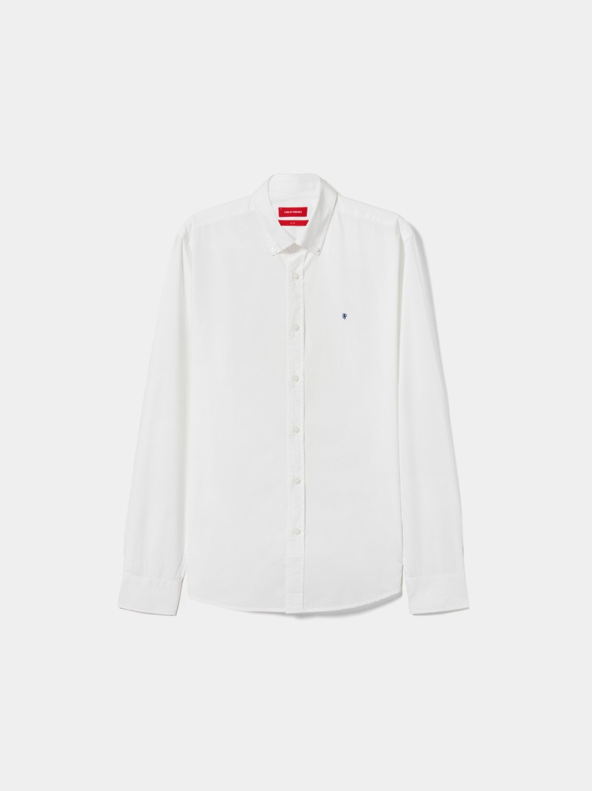 Camisa regular fit de algod�n