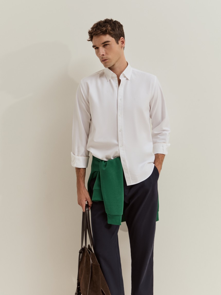 Camisa oxford regular fit