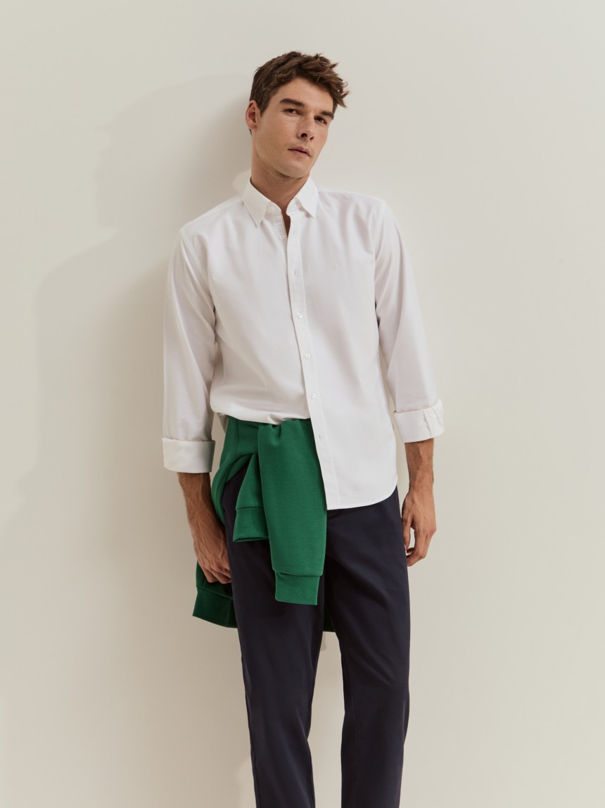 Camisa oxford regular fit