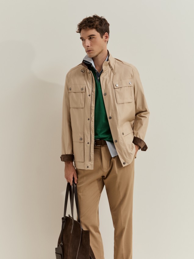 Cotton safari jacket