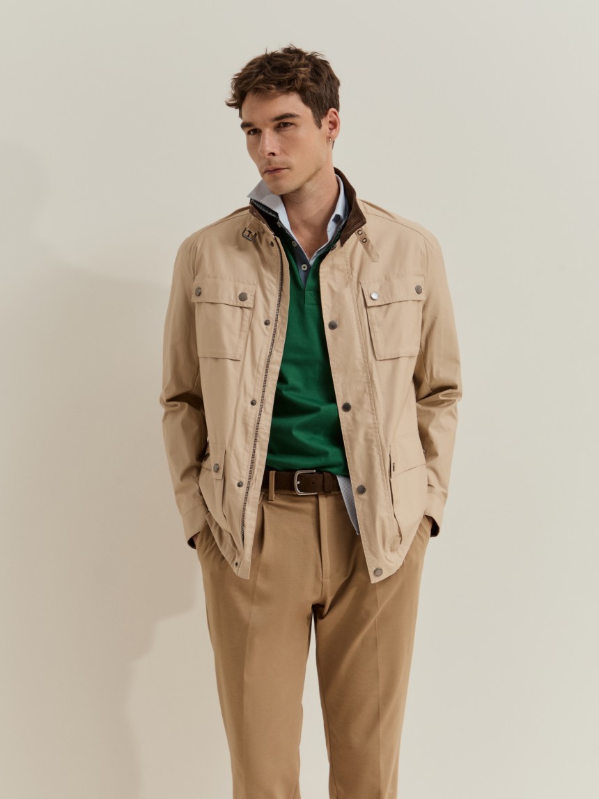 Cotton safari jacket