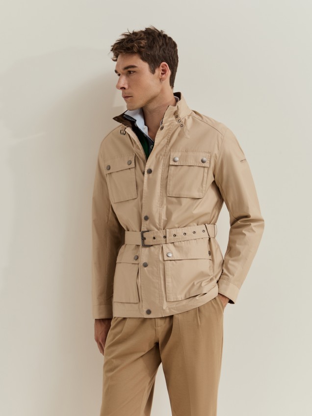 Cotton safari jacket
