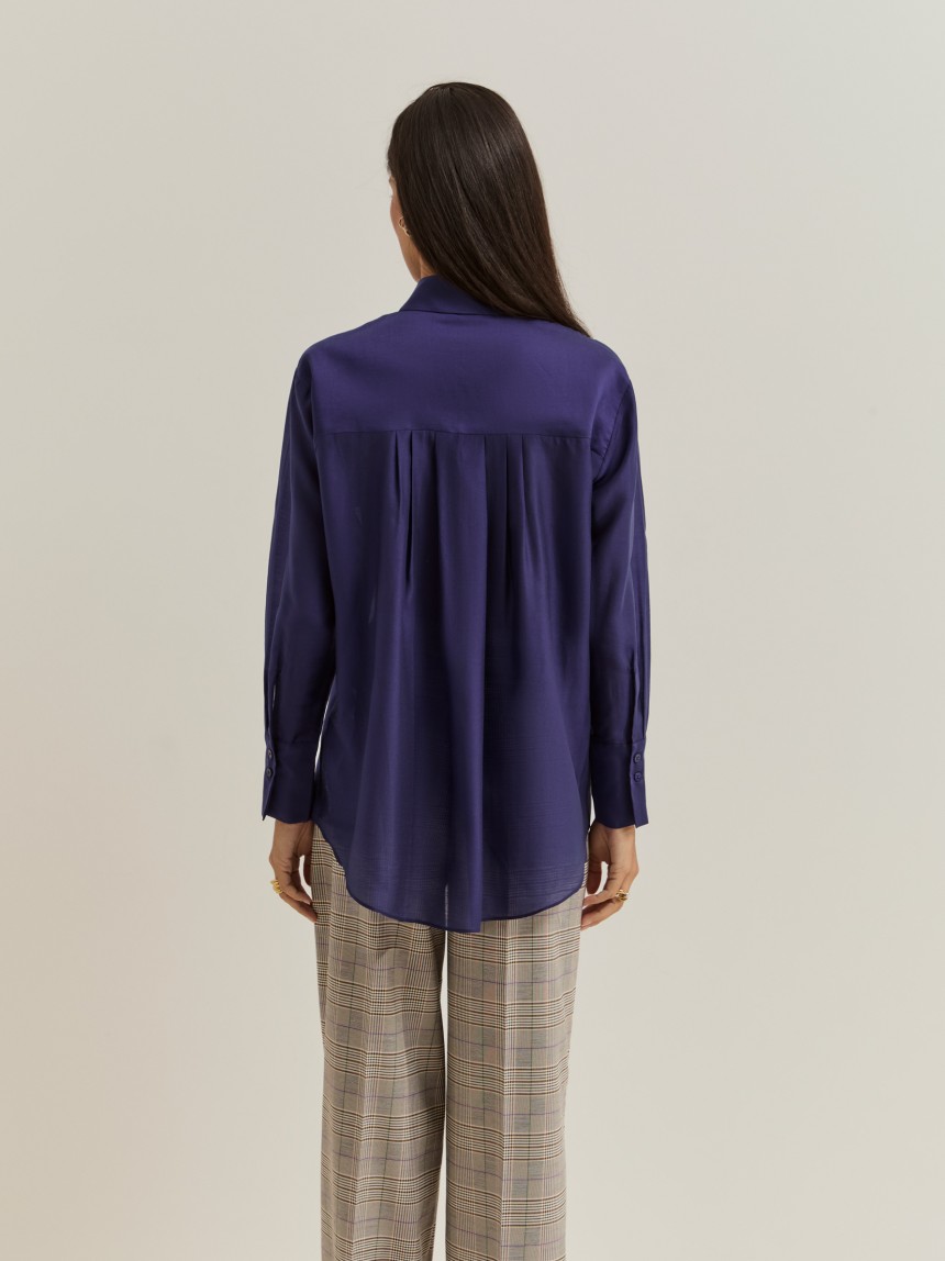 Camisa fluida em liocel