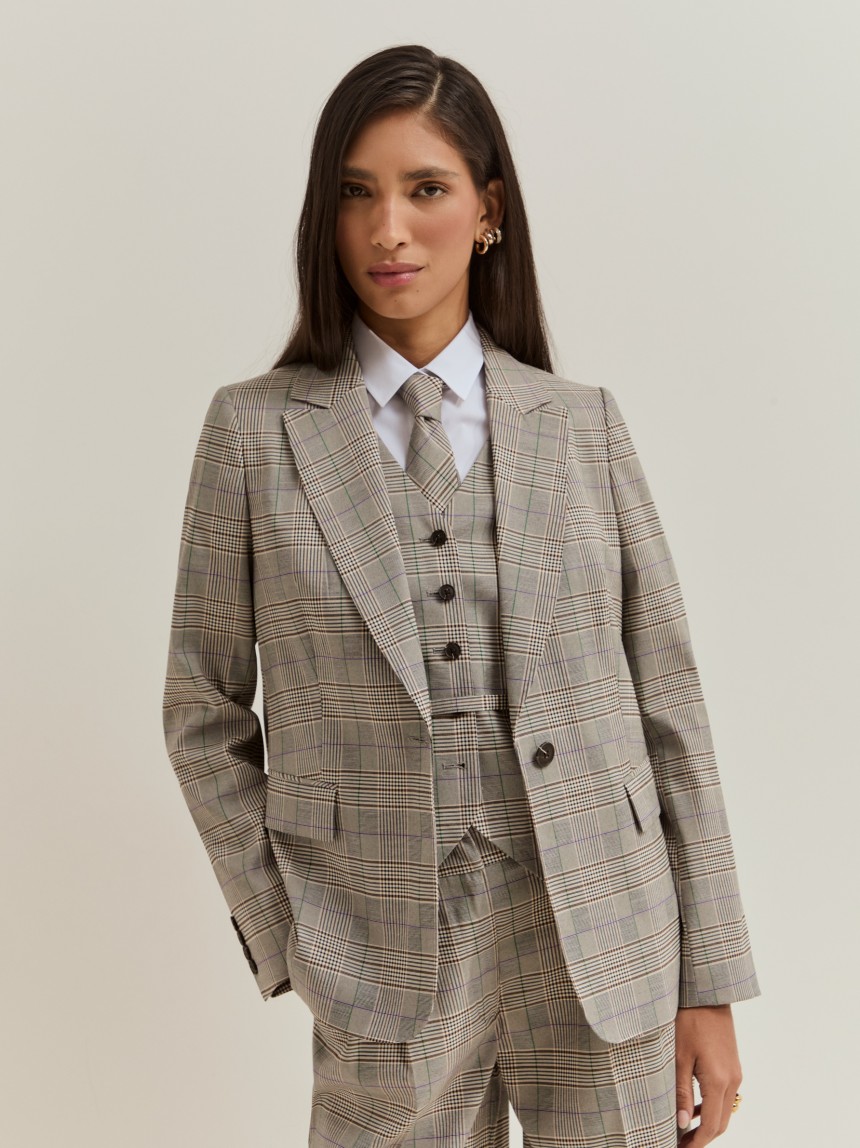 Blazer com padr�o xadrez