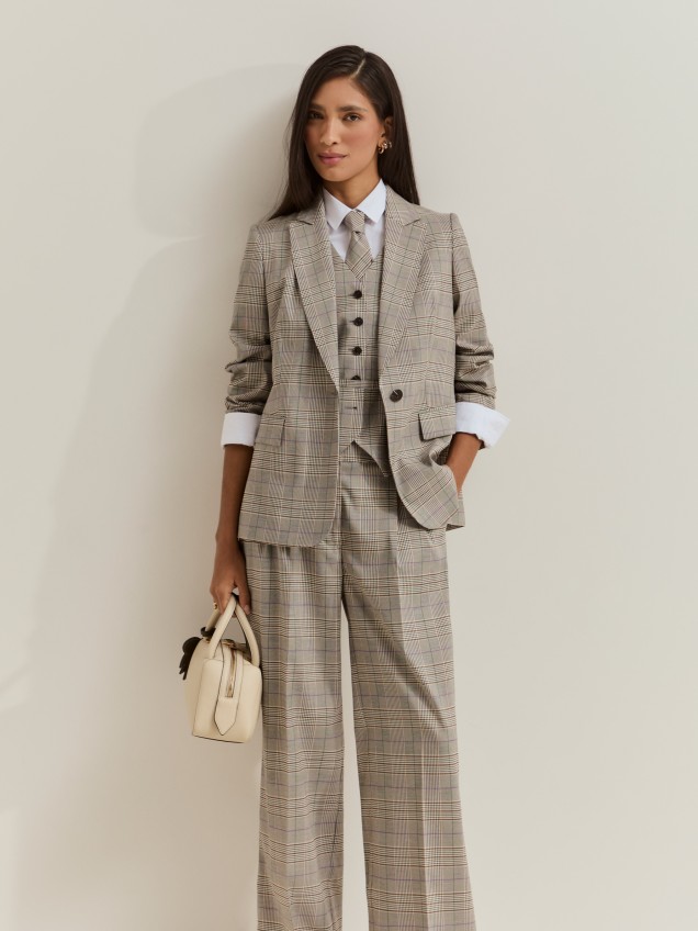Blazer com padr�o xadrez