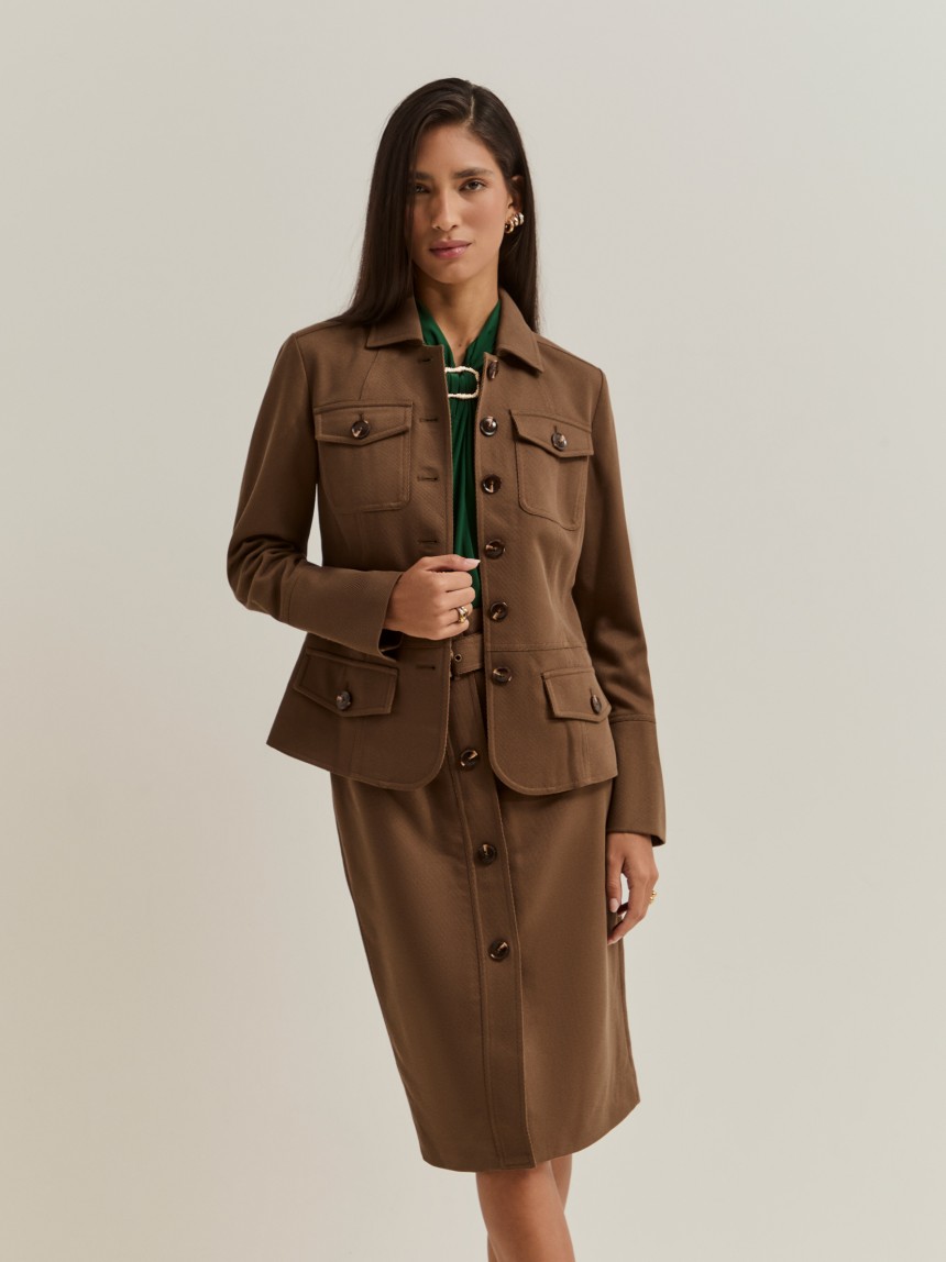 Structured safari jacket