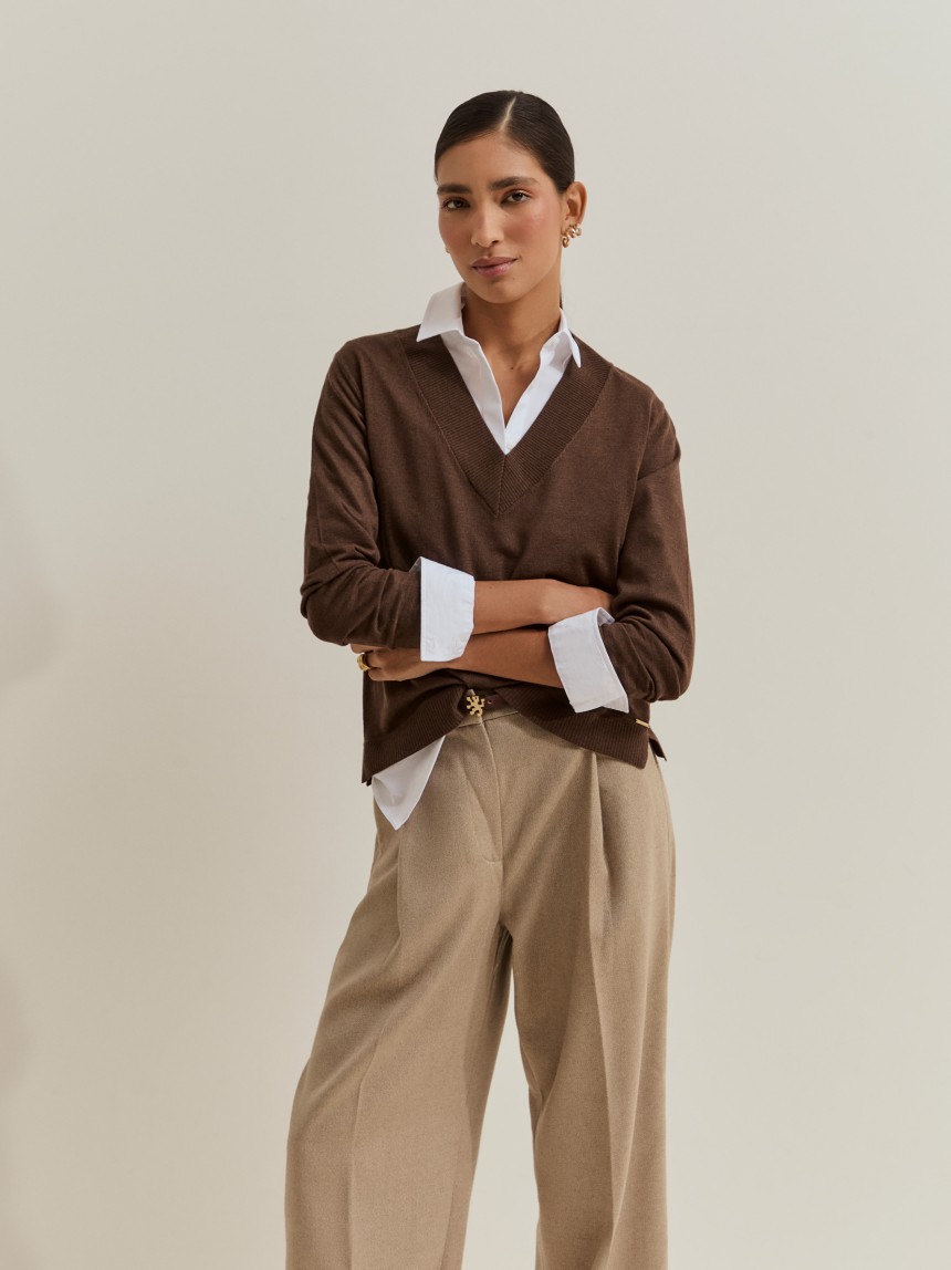 Camisola de malha com l�