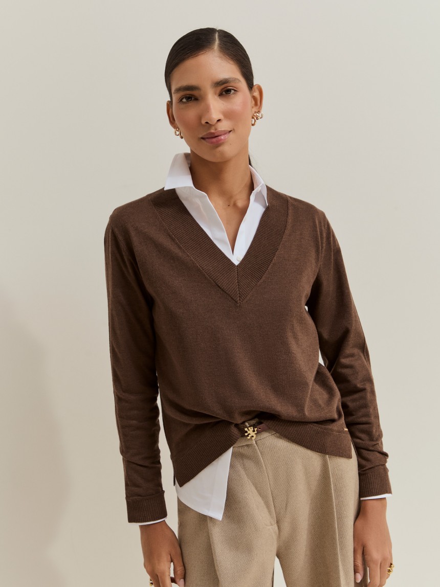Camisola de malha com l�