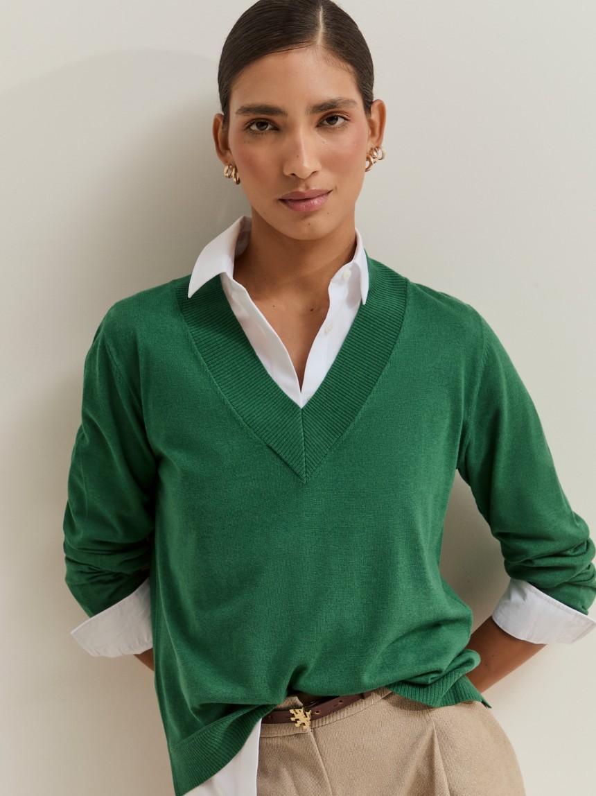 Camisola de malha com l�